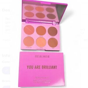 RealHer You Are Brilliant Blush Palette - Peach and Tan Shades